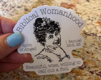 Biblical Womanhood Sticker - Abigail