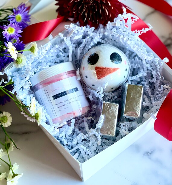 Christmas Spa Gift Set Holiday Bath Gift Box Christmas Etsy