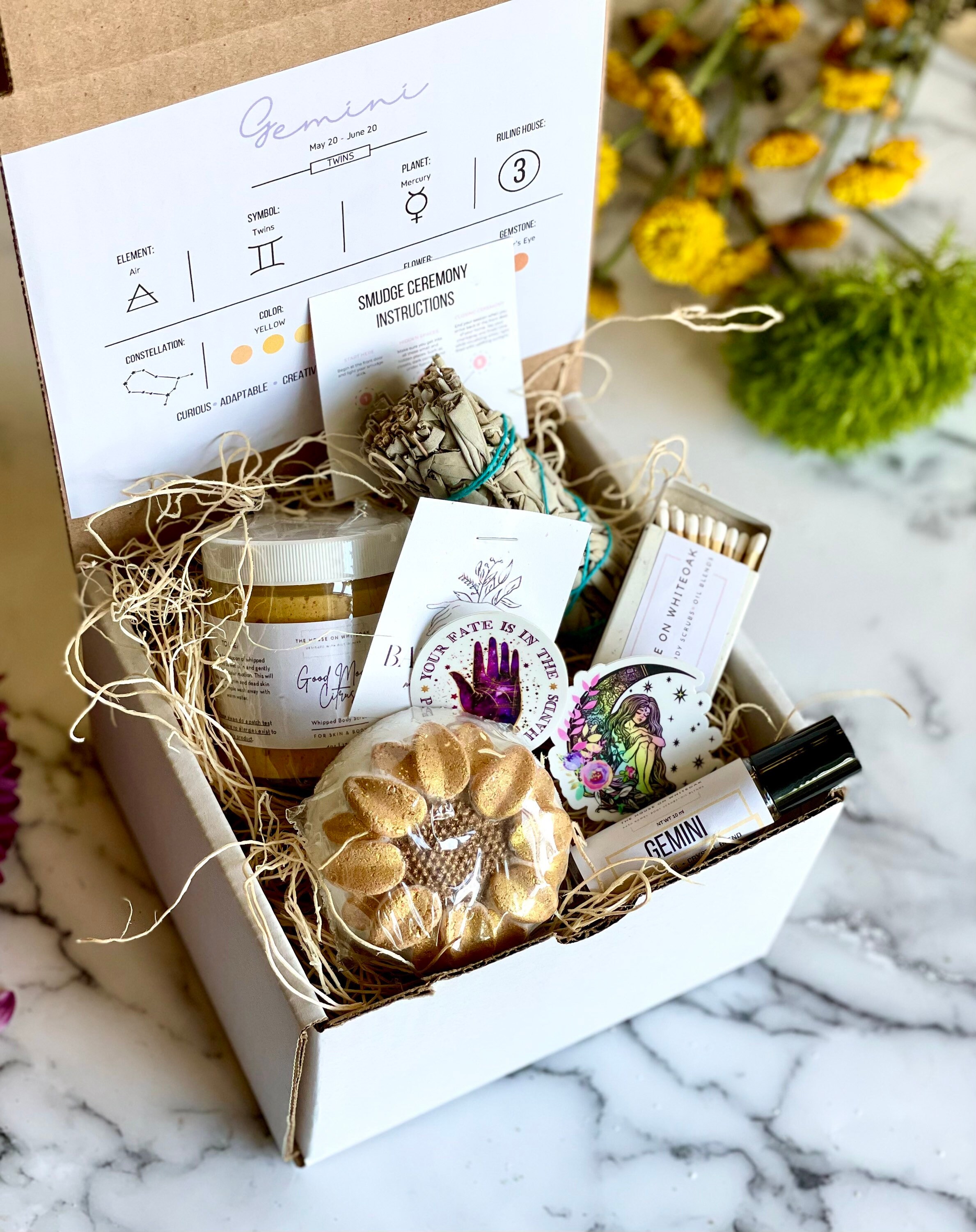 Gemini Gift Zodiac Gift Box Astrology Gift Friendship Etsy