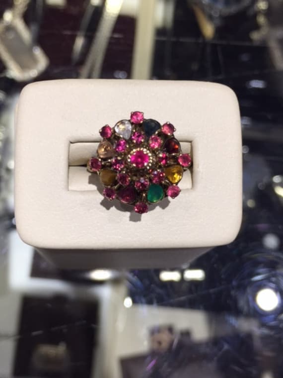 Multi Gem Vintage ring