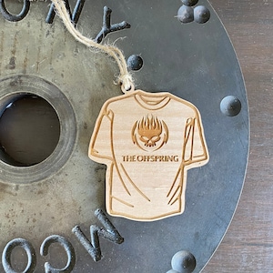 Vintage The Offspring Concert T-Shirt Ornament, Personalized Ornament, Rock Band Ornament, Rock Band T-Shirt, Pop Punk Ornament, Punk Rock