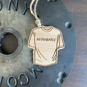 Vintage Sevendust Concert T-Shirt Ornament, Personalized Ornament, Rock Band Ornament, Vintage Concert Tee, Rock Band T-Shirt, Alternative