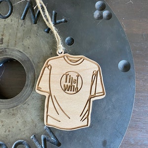 Vintage The Who Concert T-Shirt Ornament, Personalized Ornament, Rock Band Ornament, Vintage Concert Tee, Rock Band T-Shirt, Classic Rock