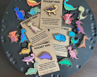Pocket Hugs, Dino Hugs, , Uplifting Gift, Love You Gift, Back to School, Pocket Pal, Dinos, Send a Hug