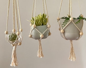 macrame plant hangers| adjustable| modern| minimal| contemporary macrame| rope art| plant love