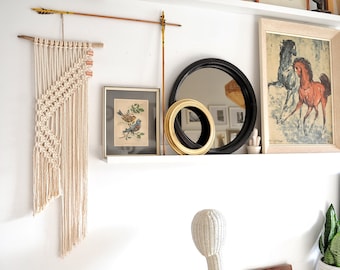 macrame wall hanging| modern fibre tapestry| woven wall art| geometric design| contemporary macrame| minimal| rope art