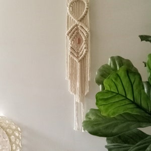 macrame wall hanging modern fibre tapestry woven wall art geometric design contemporary macrame minimal rope art image 5