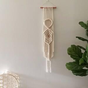 macrame wall hanging modern fibre tapestry woven wall art geometric design contemporary macrame minimal rope art image 7