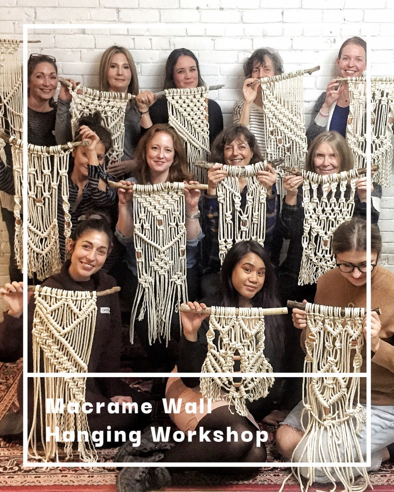 Workshop Macrame Wall Hanging In-Person MAY 25 image 1