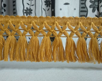 Garniture de frange de gland de tresse d’or| Frange de pompon de 8 cm à 3,15 pouces