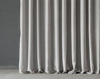 Tissu rideau de couleurs naturelles| Double hauteur 320 cm - 126 pouces