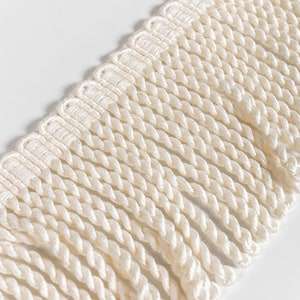 7cm (2.75&quot;)  or 11cm (4.33&quot;) Relax Bullion Fringe Trim | Offwhite Bullion Fringe Trim | Sold by the meter