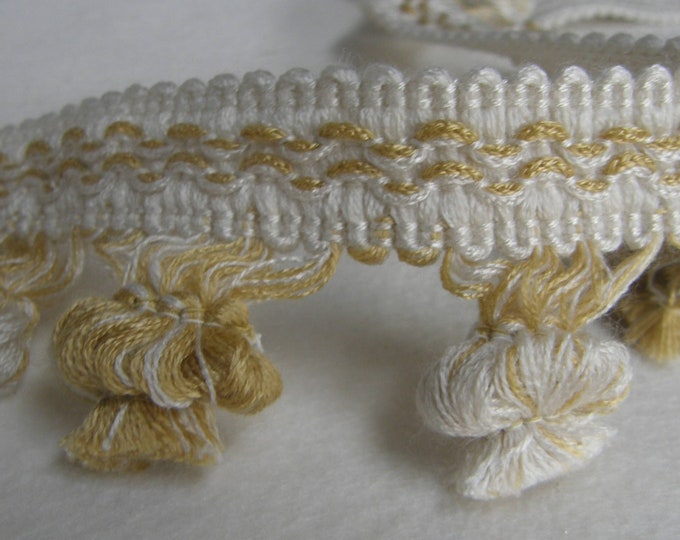 Ivory-Yellow Onion fringe trim| 5.5cm-2.17" Height | Onion Tassel Fringe For curtains and roman blijnds
