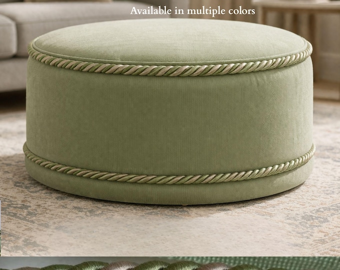 Premium Rayon Cord Trim 8mm – Upholstery Rope Trim, Decorative Piping, Furniture Trim, Multiple Color Options, Sewing & Home Decor