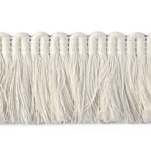Natural Ivory 100% Cotton Brush Fringe Trim 4 Cm-1.57 Inches - Etsy