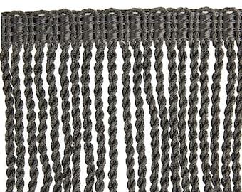 Anthrax Rayon Upholstery Bullion Fringe Trim | 10cm - 3.93 inches