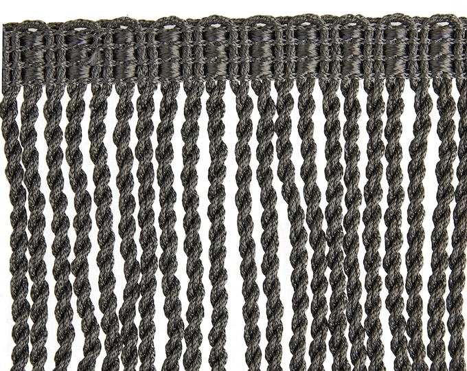 Anthrax Rayon Upholstery Bullion Fringe Trim | 10cm - 3.93 inches