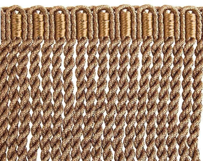 Rayon 10cm or 7 cm Antique Gold Upholstery Bullion Trim | 10cm-3.93 inches or 11cm-4.3 inches Height Bullion Fringe Sold by the meter.