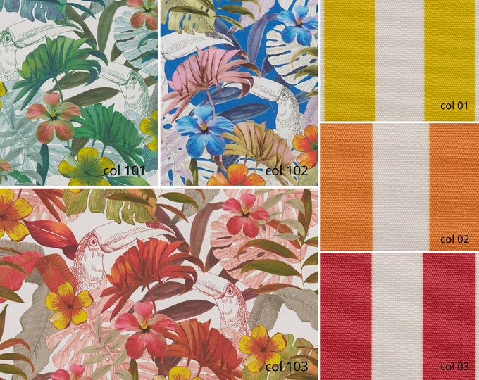 3 Colors Exotic Outdoor Jacquard Upholstery Fabric | 280cm - 110 inches Double Width