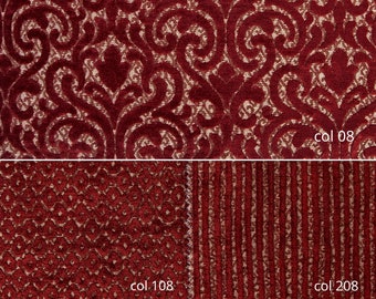 Velvet Red Classic Chenille Upholstery Fabric|140 cm - 55 inches width upholstery fabric