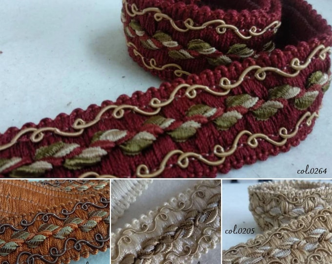 6 colors Braid Fringe Trims Braid Trimming Upholstery 3cm 1,18'' gimp fringe braid upholstery trim braid gimp curtains fringe