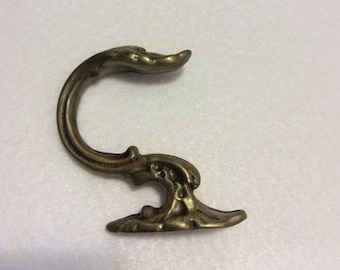 Gold Antique Metallic Tiebacks Hooks| 7cm-2.75" Cobra Design Classic Hook|Antique Gold Holdback drapes hook