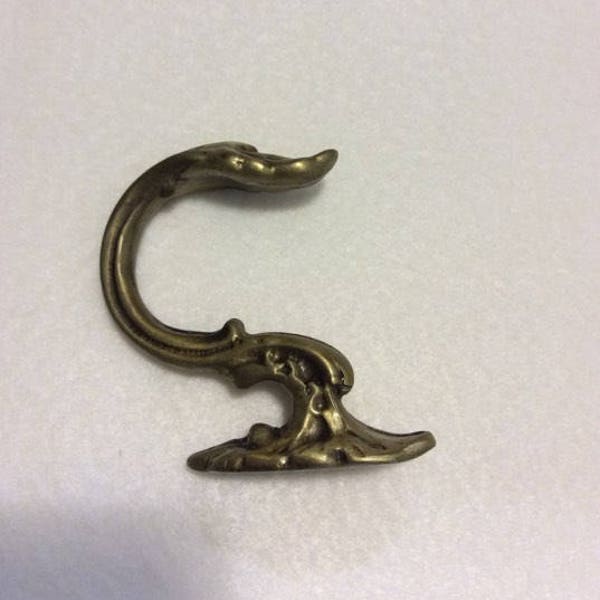 Gold Antique Metallic Tiebacks Hooks| 7cm-2.75" Cobra Design Classic Hook|Antique Gold Holdback drapes hook