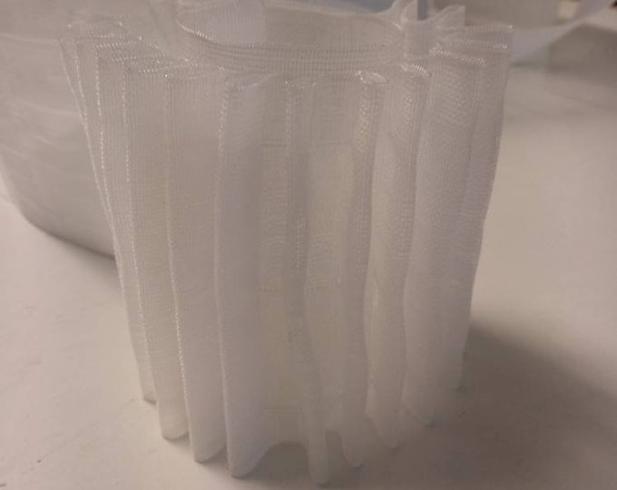 Transparent Continuous Pleated Curtains Tape|9cm wide multi slot back| Pencil pleat tape sewing craft product|shirring tape pinch pleat