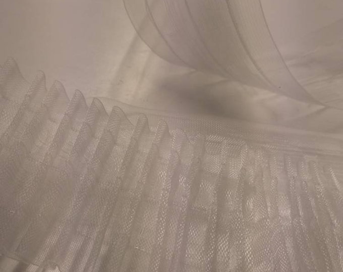 Transparent Continuous Pleated Curtains Tape|6.5cm(2.55") multi slot back|Pencil Pleat curtains tape sewing craft |Shirring tape pinch pleat