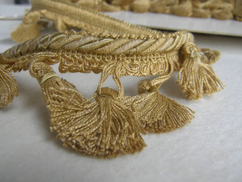 Yellow Tassel Trim Fringe 5 Cm 2 Inch Tassel Fringe Trim Etsy