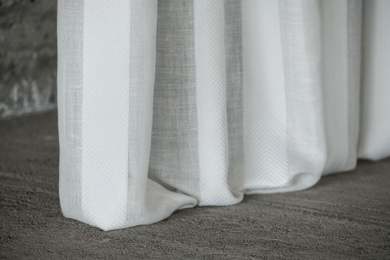 Tessuto per tende in lino e cotone/doppia altezza 300 cm 118