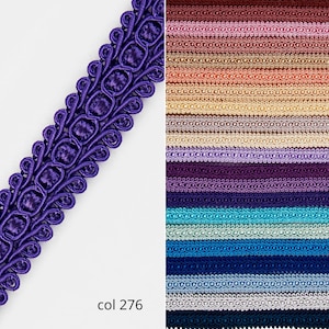 Donkerpaarse vlecht franjeversieringen | 1,8 cm - 0,71 inch