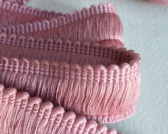 Brush Fringe Trim 4cm – Rotten Apple Green Tassel Border – Cotton Jute Rayon Upholstery Fringe for Cushions Curtains Pillows