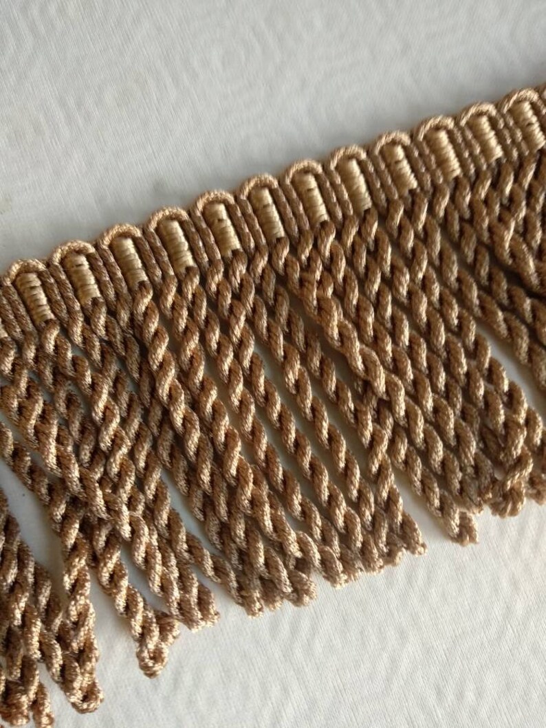Gold Beige Upholstery Bullion Fringe Trim10cm 4 Inches Etsy