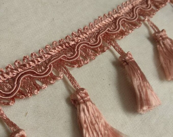 Pink nude Tassel Fringe braid Trims |5 cm - 2 inches height  tassel fringe trimmings