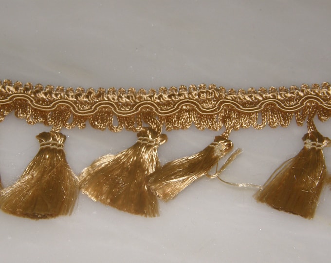 Gold Rayon Tassel Fringe Trimming | 5 cm - 2inch tassel fringe trims