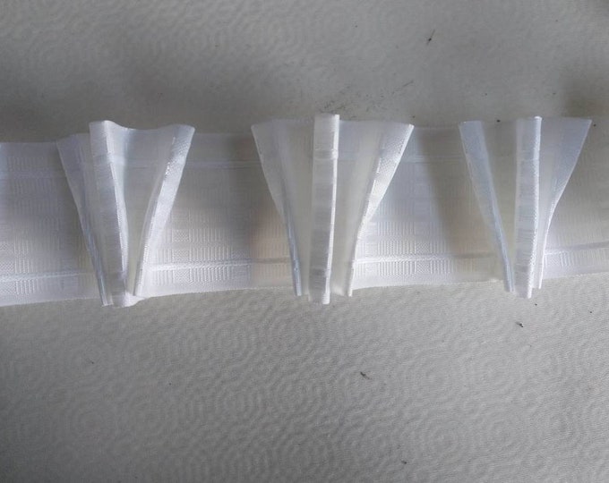 White American Type Triple Pinch Pleat Curtains Tape / 8 cm wide multi slot / Triple Pleat  Curtains Tape | Shirring Tape