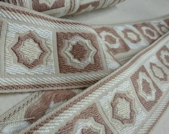 Jacquard Embroidered border for curtains pillows sofas Ribbon Braid drapery trim Romans Blinds Braid Gimp Throw Tablecloths and many crafts