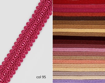 Dark Pink Braid Fringe Trims | 1.8cm - 0.71 inches