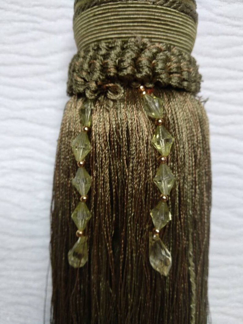 Green Tassel TiebacksCurtain tie backs.Modern Tassel Hold Etsy