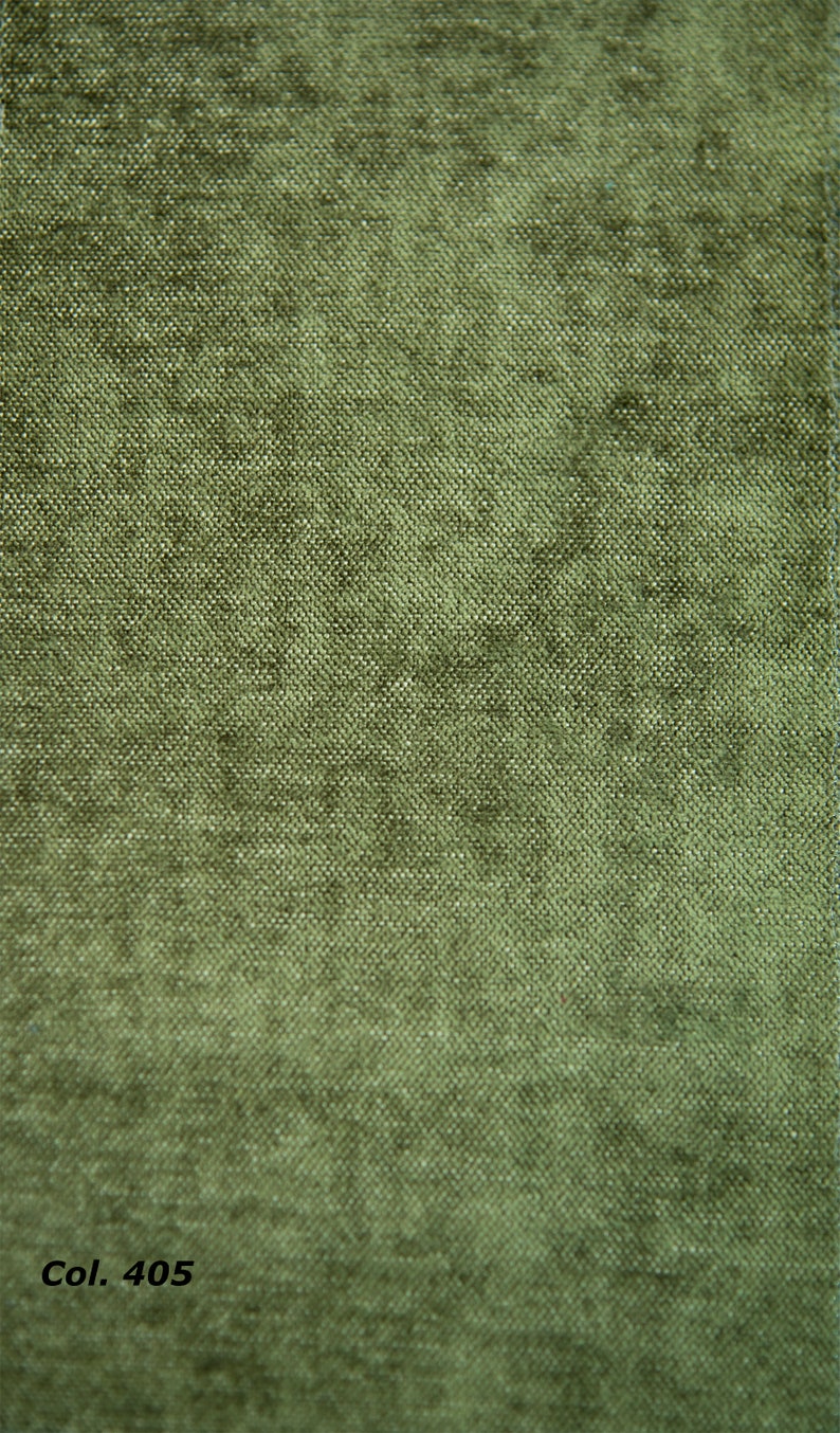 Tessuto da tappezzeria in ciniglia classico verde velluto/Tessuto da rivestimento in ciniglia di larghezza 140 cm 55 pollici immagine 7