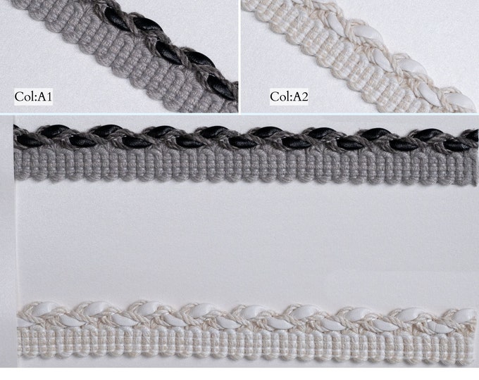 Faux Leather  cord trim /6mm-0.24 inches /Upholstery Gimp Trimming, exceptional swing projects such as costumes, handbags, accessories