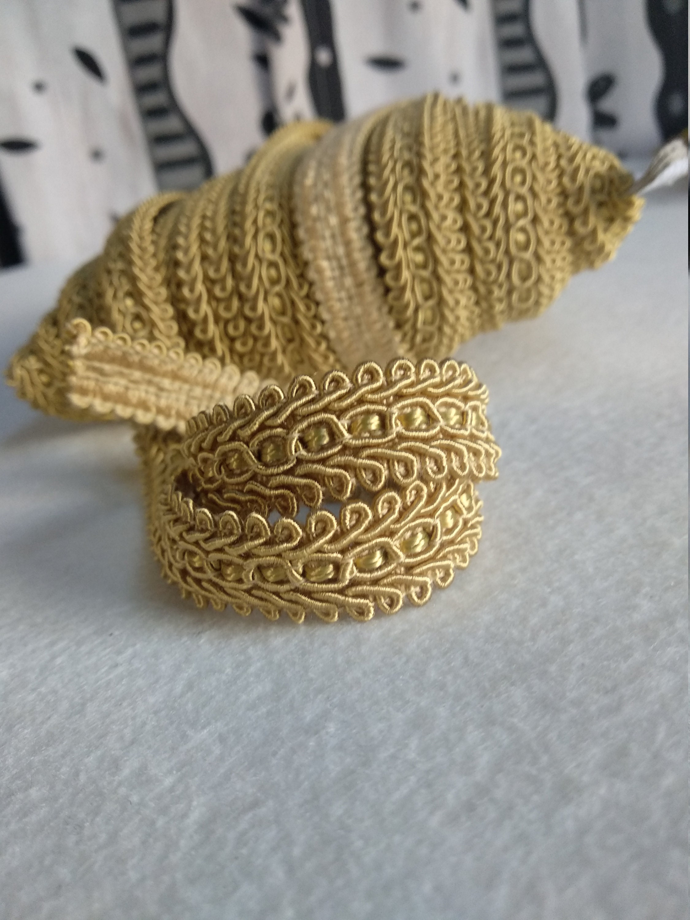 Gold Braid Fringe Trims 1.8cm 0.71 inches gimp braid upholstery trim