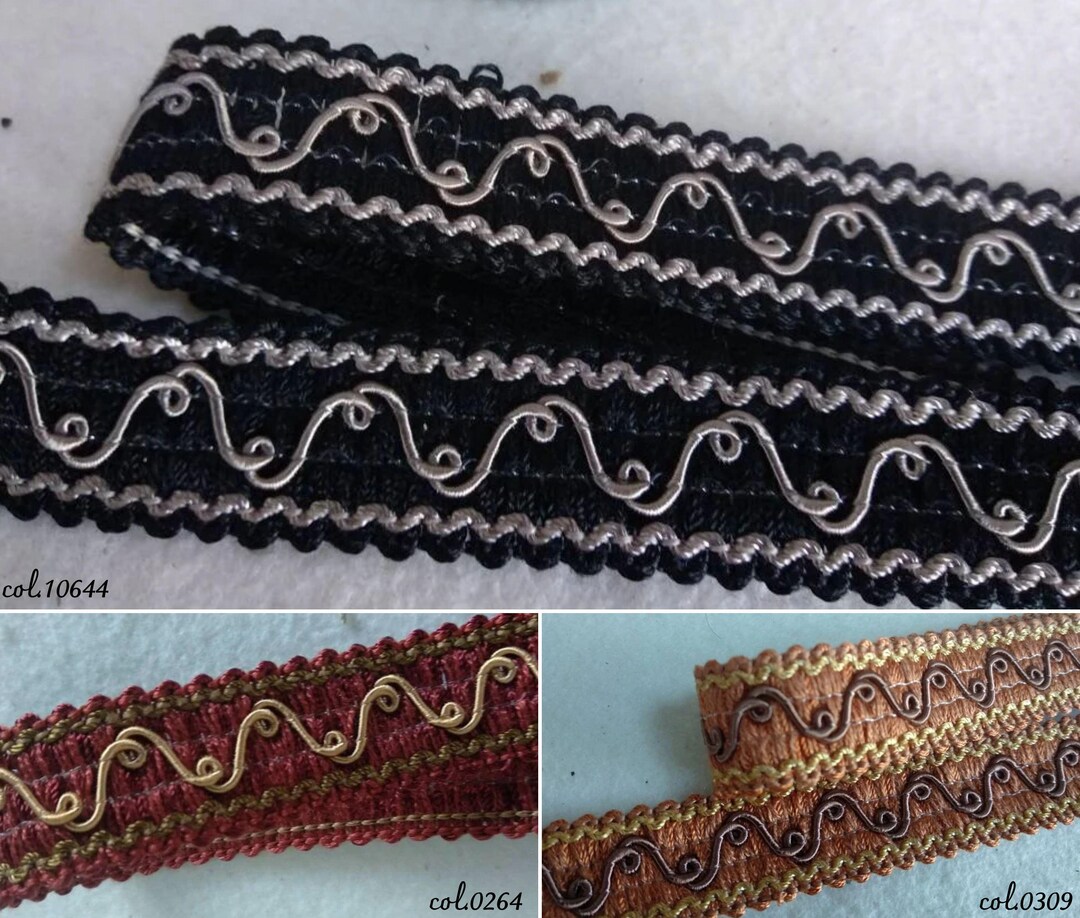 6 Colors Braid Fringe Trims Braid Trimming Upholstery 2cm Gimp Fringe ...
