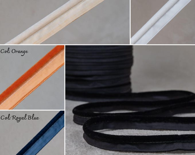 Limited Edition Velvet Craft Cord Set – Plush 5-Color Rope for Fiber Art & Handmade Projects (6mm/0,236'')