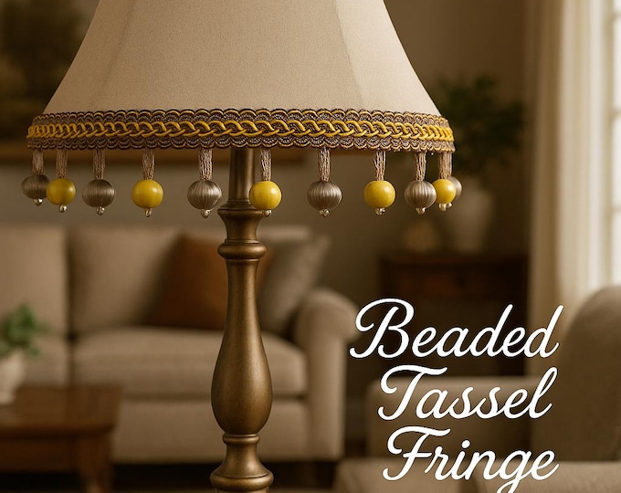 9 Colors-Luxury Beaded Tassel fringe|3,8cm (1,49'' inches)luxury Onion fringe, decoration beaded fringe trim/sold by meter ( 39,37''inches).
