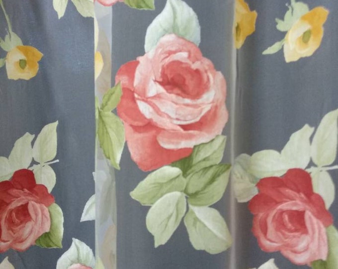 Organza devoreh flowers design colorfull curtains fabric|Double Height 300cm/118inches