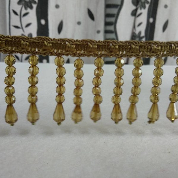 Beaded Fringe Trim Etsy
