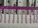 Cyclamen Purple Beads Fringe Trimming | 5 cm - 2 inches beaded trim 