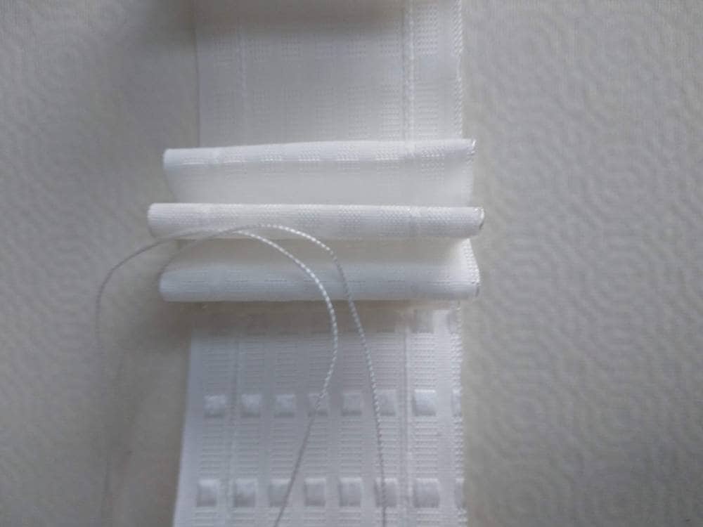 NKTM Fabric Tape, 11 Yard Curtain Tape Curtain Heading Deep Pinch Pleat  Tape White